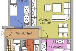 sanierte 3 Zimmer Wohnung mit Balkon und Einbauküche – 1558 Großenhain – Vorschaubild 7