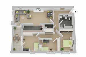 Isselstr. 1, 2 L2 - Großzügige 4-Zimmer-Wohnung mit Wohnküche, Loggia und durchdachtem Grundriss – Isselstr. 1, 38120 Weststadt, Braunschweig – Vorschaubild 2