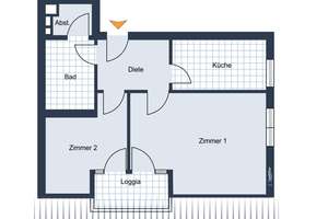Helle, gut geschnittene Dachgeschosswohnung mit Balkon & Garage in ruhiger, grüner Lage von Bramfeld – Die vollständige Adresse der Immobilie erhältst du vom Anbieter., 22179 Bramfeld, Hamburg – Vorschaubild 9
