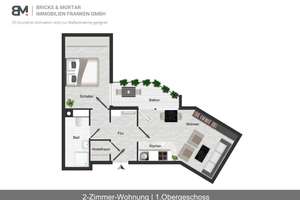 2-Zimmerwohnung mit Gestaltungsspielraum incl. TG-Stellplatz in zentraler Lage – Die vollständige Adresse der Immobilie erhältst du vom Anbieter., 90443 Gostenhof, Nürnberg – Vorschaubild 12