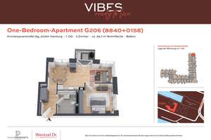 Modernes One-Bedroom-Apartment mit Baakenhafenblick - Wentzel Dr. – Kirchenpauerstraße 15g, 20457 HafenCity, Hamburg – Vorschaubild 14