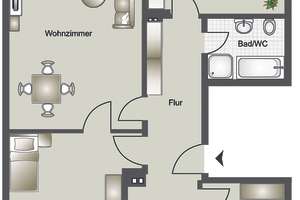 Flexible 4-Zimmer-Wohnung; Modernisiertes Bad, 2 Balkone, 150 m zur U-Bahn, ohne Käuferprovision – Die vollständige Adresse der Immobilie erhältst du vom Anbieter., 53175 Plittersdorf, Bonn – Vorschaubild 19
