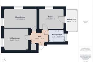2-Raum-Wohnung in Kappel – Horststr. 21, 9119 Kappel, Chemnitz – Vorschaubild 2