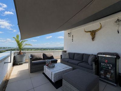 Penthouse-Wohnung mit Dachterrasse und Panoramablick