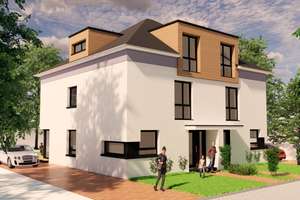 Reihenmittelhaus! Effizienzklasse A+, KfW 40, PV-Anlage, Fußbodenheizung, inklusive Grundstück – 40468 Unterrath, Düsseldorf – Vorschaubild 2