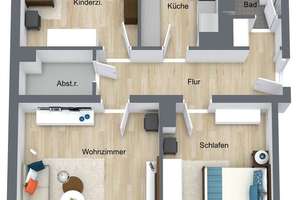 Zentral gelegene 3-Zimmer-Wohnung in Altstadtnähe/Sanderstr. – 97070 Altstadt, Würzburg – Vorschaubild 14