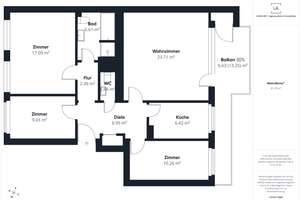 Für Jung & Alt: Bezugsfreie 4‑Zimmer‑Wohnung mit XL-Loggia * Tiefgarage *Aufzug *Energiekl. C *1. OG – Die vollständige Adresse der Immobilie erhältst du vom Anbieter., 40593 Urdenbach, Düsseldorf – Vorschaubild 19