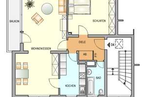 Tolle Aufteilung mit Balkon in Remscheid-Lennep – Am Stadtwald 10, 42897 Trecknase, Remscheid – Vorschaubild 4