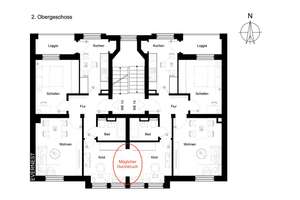Zwei Wohnungen, eine Etage – Viele Möglichkeiten – Die vollständige Adresse der Immobilie erhältst du vom Anbieter., 4129 Eutritzsch, Leipzig – Vorschaubild 14