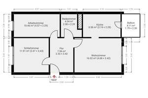 Eigentumswohnung mit 3 Zimmer und Balkon im Erdgeschoss – Die vollständige Adresse der Immobilie erhältst du vom Anbieter., 13059 Neu-Hohenschönhausen, Berlin – Vorschaubild 15