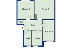 Renovierungsbedürftige Dreizimmerwohnung im EG mit neuem Linoleumboden – Hofackerzeile 2A, 13627 Charlottenburg-Nord, Berlin – Vorschaubild 9