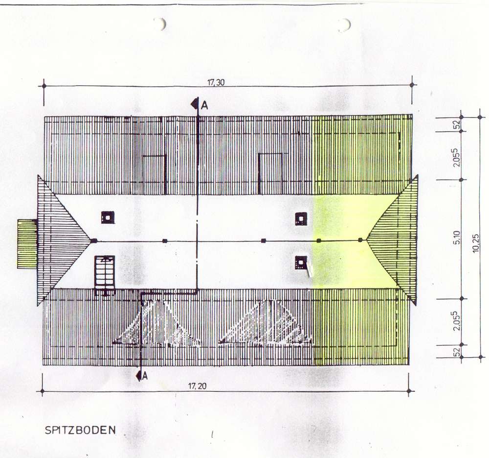 Grundriss Spitzboden