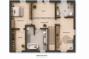 Architektenhaus mit Galerie | 2 Garagen | Ausbaureserve in Bestlage – 4178 Böhlitz-Ehrenberg, Leipzig – Vorschaubild 28