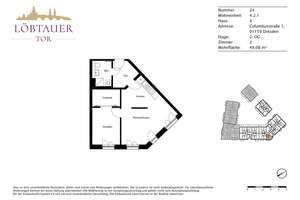 Komfortable 2-Zimmer-Wohnung mit EBK Ankleide – Columbusstraße 1, 1159 Löbtau-Nord, Dresden – Vorschaubild 11