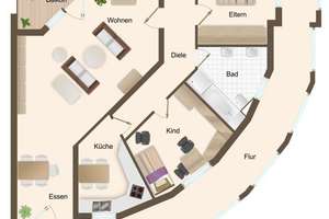 Freigestellte Eigentumswohnung mit Balkon und Tiefgarage in Bielefeld! – Die vollständige Adresse der Immobilie erhältst du vom Anbieter., 33613 Schildesche, Bielefeld – Vorschaubild 5
