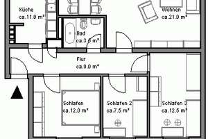 Stop: 4- Zimmerwohnung in Hannover-Buchholz nahe MHH – Tischbeinstr. 36, 30655 Groß-Buchholz, Hannover – Vorschaubild 9