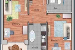 2-Zimmer-Wohnung in Karlsruhe Oststadt City Park – Ludwig-Erhard-Allee 32, 76131 Südstadt, Karlsruhe – Vorschaubild 2