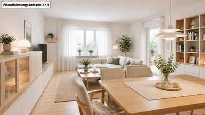Wohnidylle mit Gartenflair – großzügige 3,5-Zimmer-Eigentumswohnung mit vielseitigen Zusatzräumen