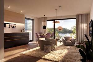 Designoriente Maisonettewohnung mit Rheinblick. 
INTEGRATED BY DESIGN. ELEVATED BY VIEW.