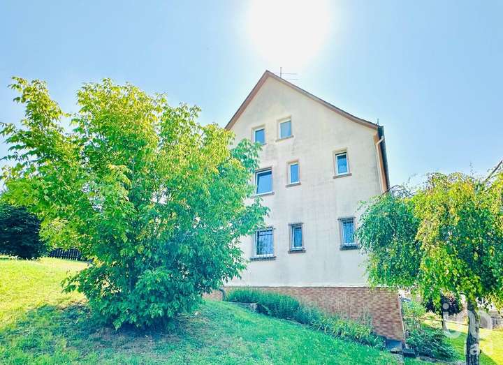 Hausfassade mit Gartenansicht