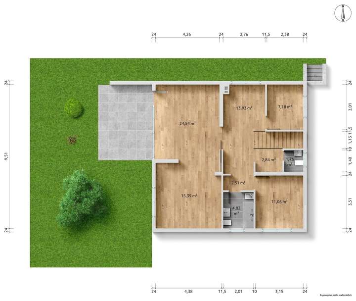 GR Obere Etage unmöbliert