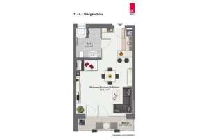 ERSTBEZUG -  Einziehen und Wohlfühlen - Voll möbliertes Apartment in gefragter Lage – Bautzner Straße 57, 1099 Äußere Neustadt, Dresden – Vorschaubild 7