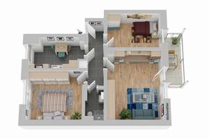 Wohnen im Geistviertel -  WE 1.03 im 1. Obergeschoss rechts mit Balkon – Die vollständige Adresse der Immobilie erhältst du vom Anbieter., 48153 Schützenhof, Münster – Vorschaubild 22