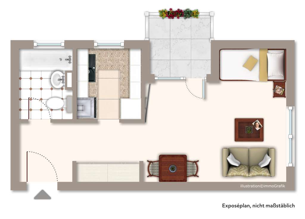 Immobilie in Bischofsheim - Kapitalanlage mit sofortigem Cashflow – vermietete ETW mit Stellplatz in Bischofsheim - Bild 1