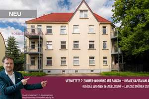 Vermietete 2-Zimmer-Wohnung mit Balkon – 
solide Kapitalanlage in Leipzig-Engelsdorf