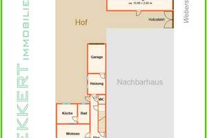 Neues Angebot !  Teilsaniertes Reihenmittelhaus ca. 150 m² Wohnfläche + eigene Zufahrt und 3 Garagen – Philippstraße 15, 8393 Meerane – Vorschaubild 12