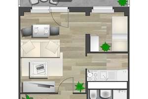 1-Raum-Wohnung in ruhiger Wohnlage mit Balkon – Wolgograder Allee 204, 9123 Hutholz, Chemnitz – Vorschaubild 6