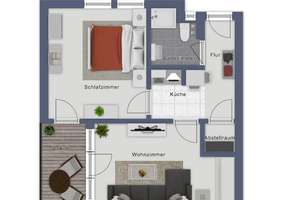 Gut Vermietete 2-Zimmer-Wohnung im beliebten Eversten zu
Verkaufen! – Die vollständige Adresse der Immobilie erhältst du vom Anbieter., 26131 Eversten, Oldenburg (Oldenburg) – Vorschaubild 2