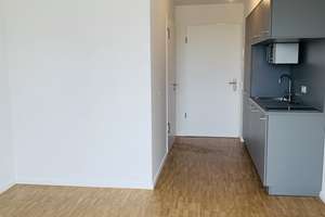 Neubau 2019: Schöne 1-Zimmer-Süd-Terrassenwohnung mit Küche und Balkon für Studenten mit Nachweis – Landsberger Straße 441, 81241 Am Westbad, München – Vorschaubild 9