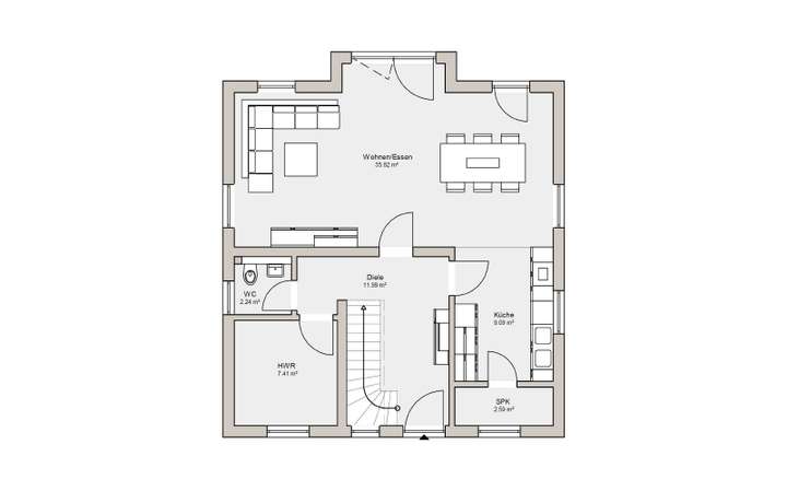 Grundriss Erdgeschoss