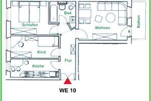 EBK zum Abkauf - Überdachter Süd-West-Balkon mit Blick ins Grüne – Helmholtzstraße 39, 9131 Hilbersdorf, Chemnitz – Vorschaubild 30