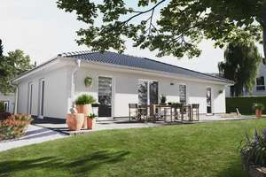 Halle (Saale) nördlich: Bungalow-Neubau auf 534 qm Baugrundstück – Am Stoben 0, 6420 Edlau – Vorschaubild 1