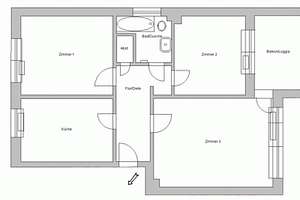 Helle Wohnung mit Tageslichtbad und Balkon – Westring 29, 46242 Stadtmitte, Bottrop – Vorschaubild 9