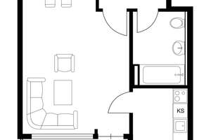 1-Zi-Wohnung mit Balkon in München-Laim – Die vollständige Adresse der Immobilie erhältst du vom Anbieter., 80686 Sankt Ulrich, München – Vorschaubild 9
