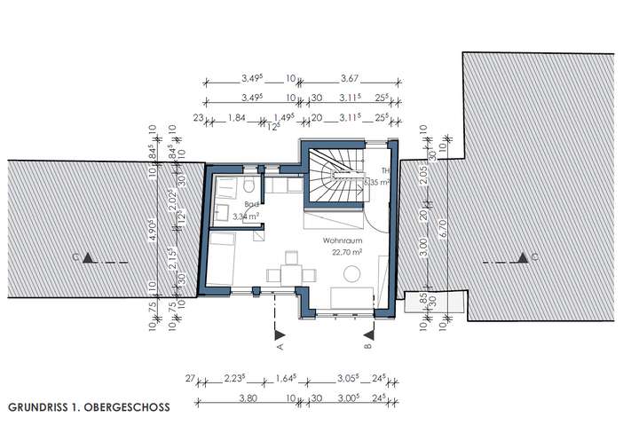 Grundriss 1. Obergeschoss