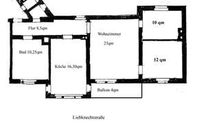 3-Zimmer-Wohnung in der Erfurter Johannesvorstadt – 99086 Johannesvorstadt, Erfurt – Vorschaubild 2