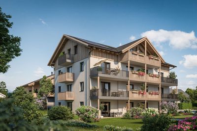 Moderne 1-Zimmer-Neubauwohnung mit Balkon und nachhaltigem Energiekonzept
