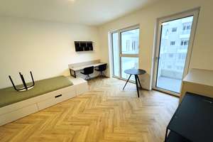 Modernes möbliertes Studio mit EBK und Balkon!!