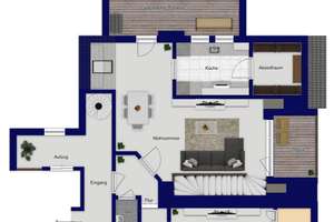 Exklusive Maisonette mit Aufzug, zwei Loggien, überdachter Terrasse und besonderer Großzügigkeit – Die vollständige Adresse der Immobilie erhältst du vom Anbieter., 55583 Bad Münster am Stein-Ebernburg – Vorschaubild 16