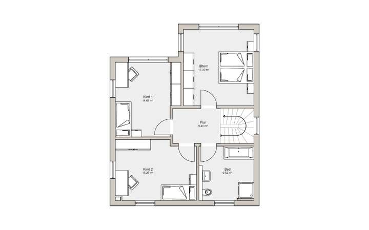 Grundriss Obergeschoss