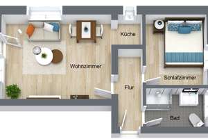 Erdgeschoss Appartement für 1 Person – Kolpingstraße 18, 86825 Bad Wörishofen – Vorschaubild 11