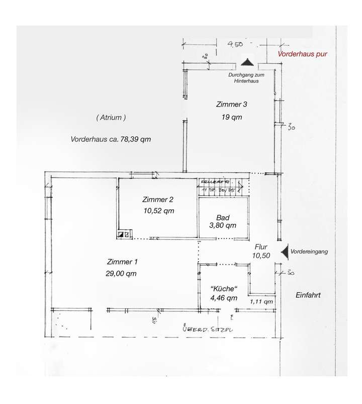 Vorderhaus Qm