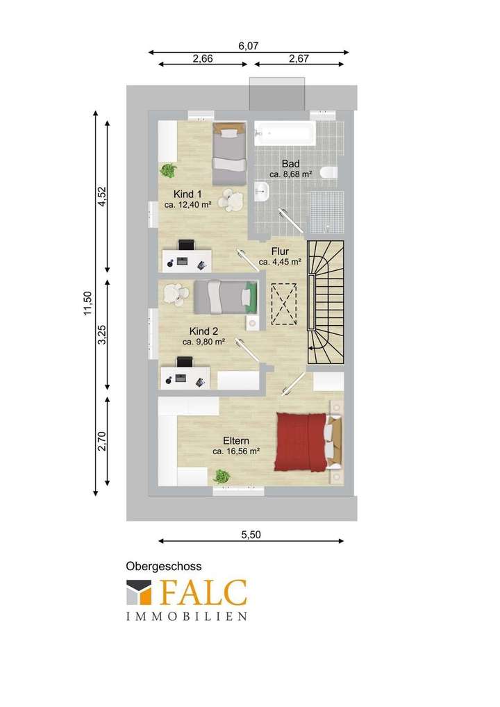 Grundrissbeispiel DHH OG