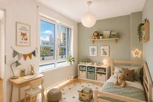 Urban wohnen. Im Grünen leben. Penthousegefühl: Moderne 3-Zimmerwohnung mit Südwestbalkon – Die vollständige Adresse der Immobilie erhältst du vom Anbieter., 80686 Land in Sonne, München – Vorschaubild 8