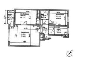 Nähe Maschsee, 3-Zimmer-ETW im Nestroyweg 2. OG, vermietet -
         für Kapitalanleger – Die vollständige Adresse der Immobilie erhältst du vom Anbieter., 30173 Südstadt, Hannover – Vorschaubild 4