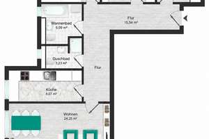 Bezugsfrei in traumhaft ruhiger Lage: Balkon | TG-Stellplatz | Zwei Bäder | Separate Küche – 4288 Holzhausen, Leipzig – Vorschaubild 16